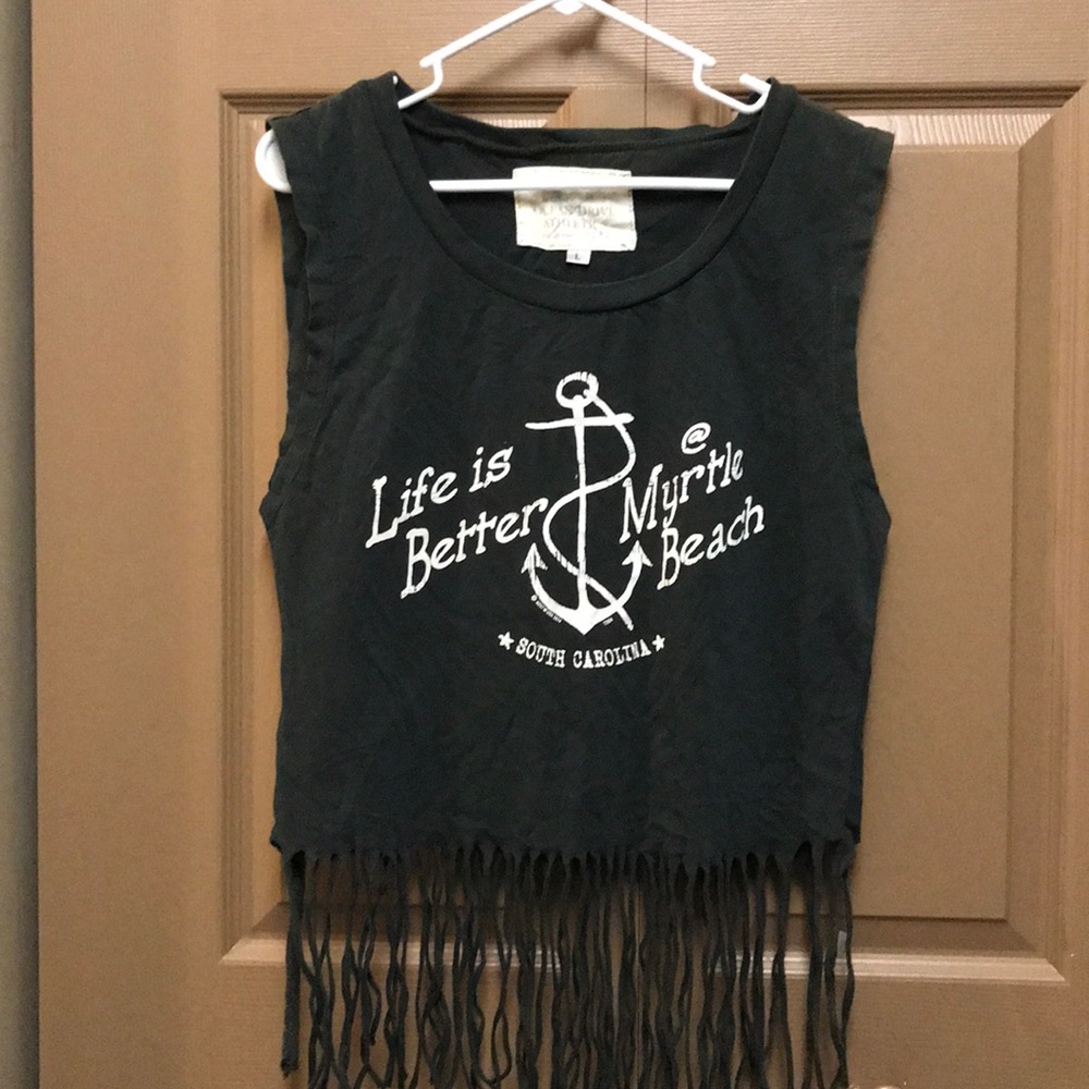 Beach shirt sleeves less